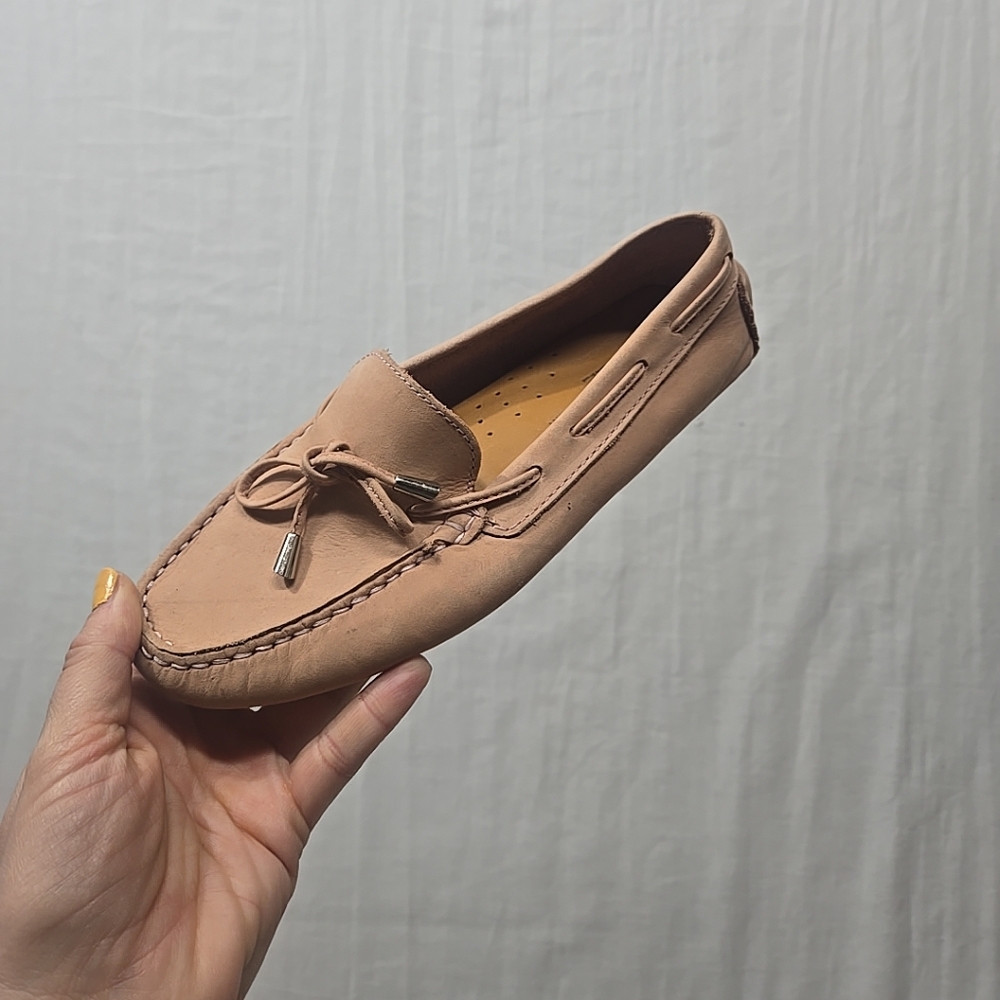 Mercanti Fiorentini Brazil Women's Blush Pink Leather Flats Loafers Shoes 7 B